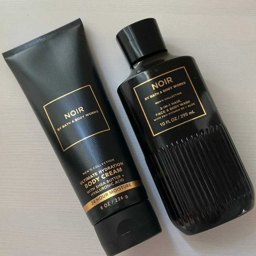 🆕 NOIR Body Cream and Face & Body Wash Bundle 2 - Piece Set FULL SIZE
